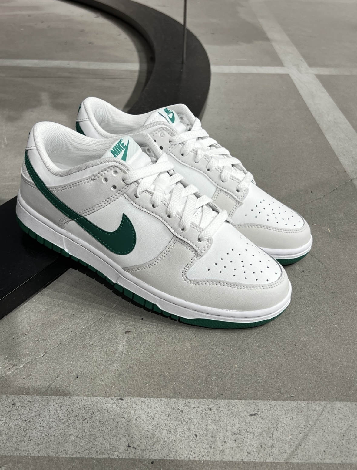 Nike Dunk Low 孔雀石綠 灰白 墨綠 皮革 男款 DV0831-107/預購