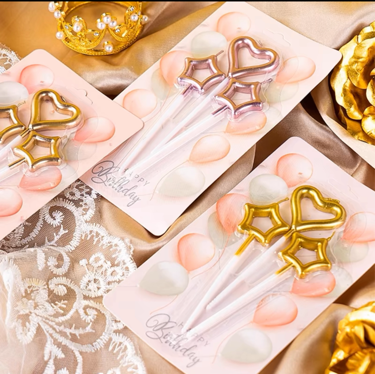 愛💕心星星💫蠟燭