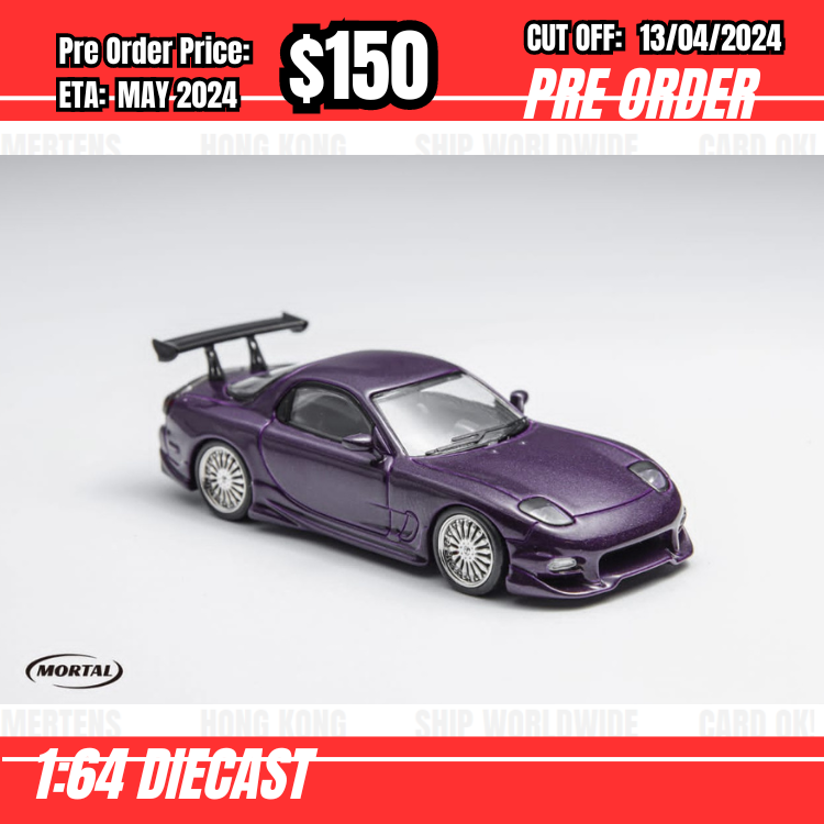 RS-$150  * Mortal * 1:64 Mazda RX-7 Veilside Fortune Blue [OD11/04]