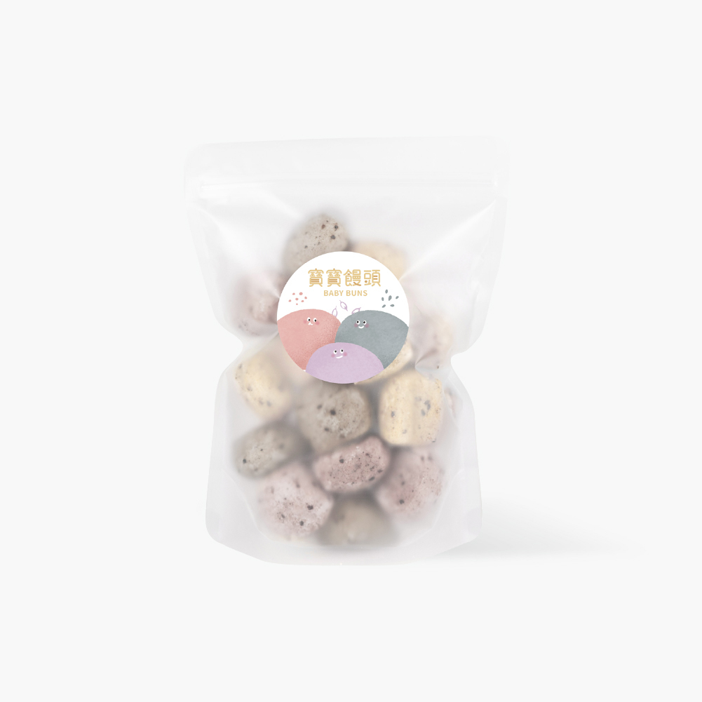 寶寶饅頭｜綜合口味-穀粒濃感系列(⿊⽶/紅藜⿆/芝麻)｜適合1歲以上｜1包入(200g)｜冷凍