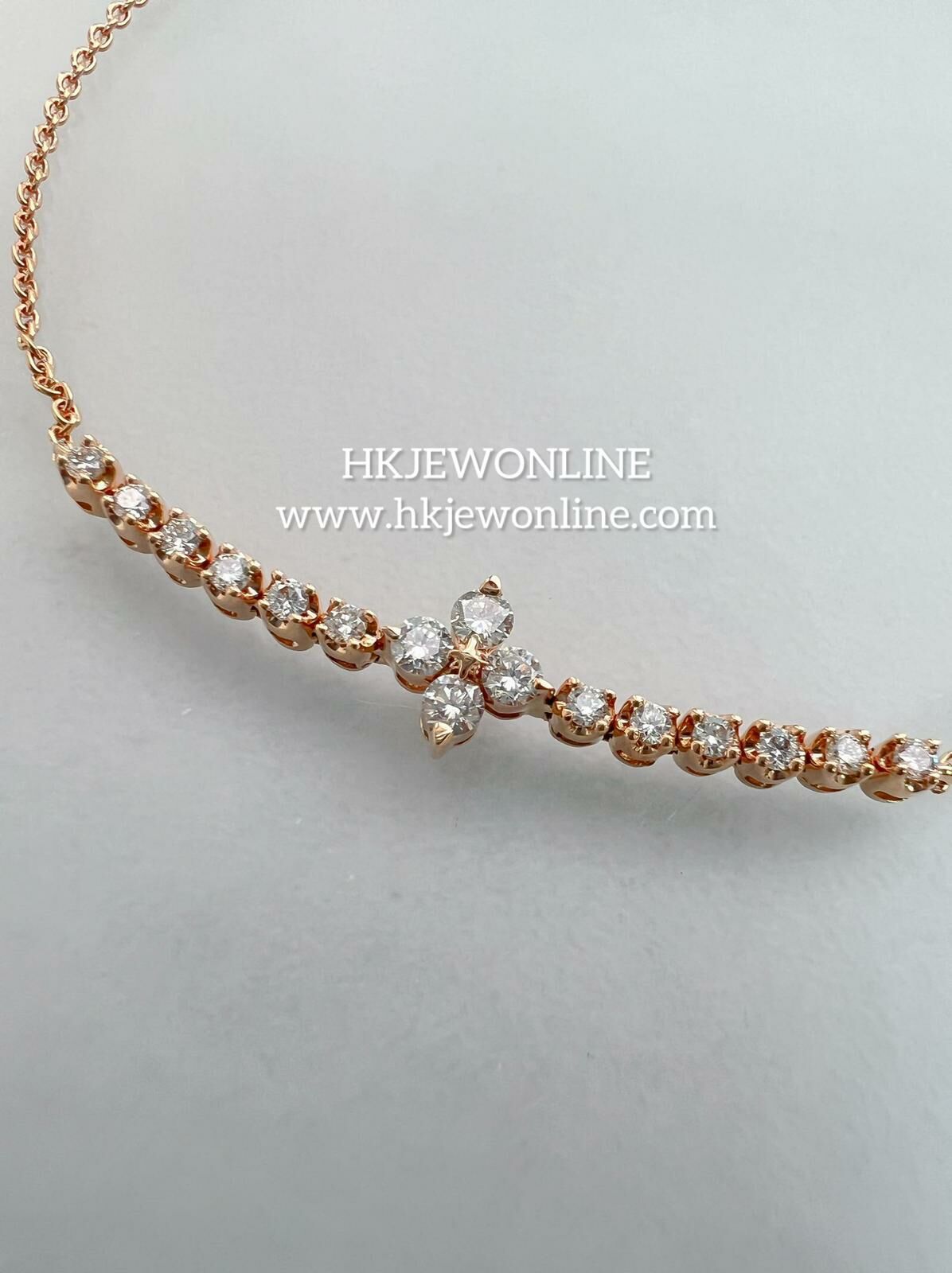 18K Rose Gold Diamond Bracelet