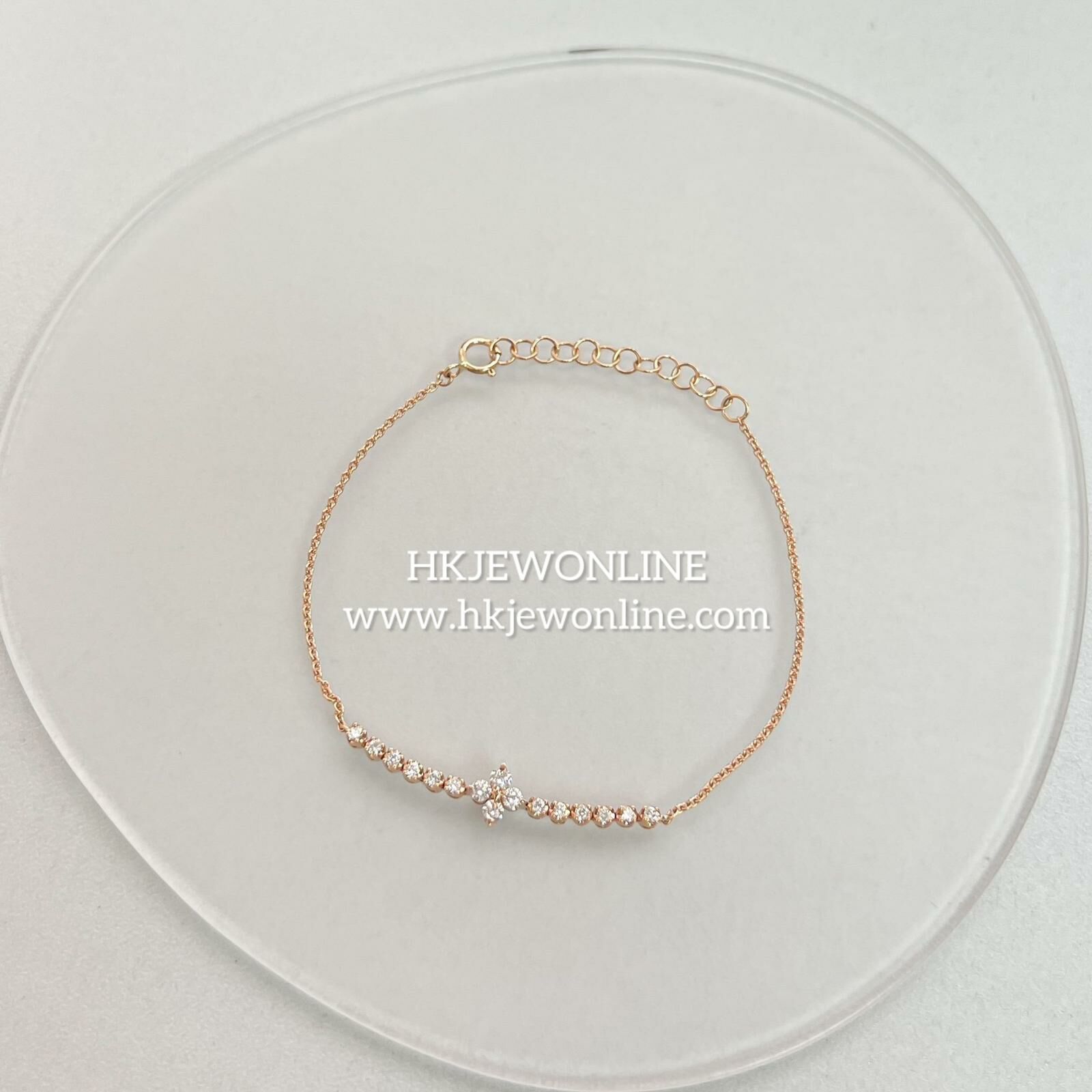 18K Rose Gold Diamond Bracelet