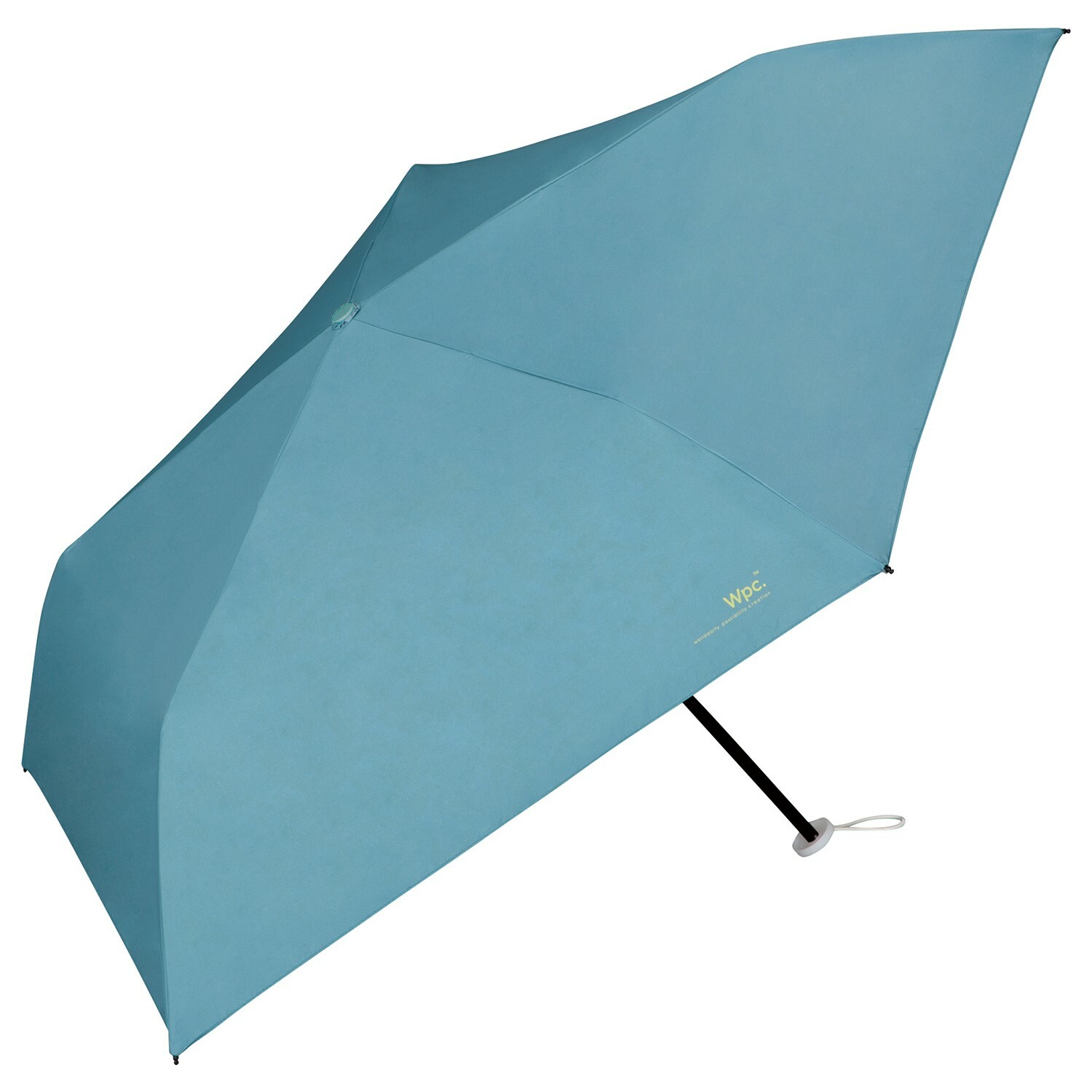 Wpc. 輕量遮光淨色晴雨兩用摺傘- 水藍色