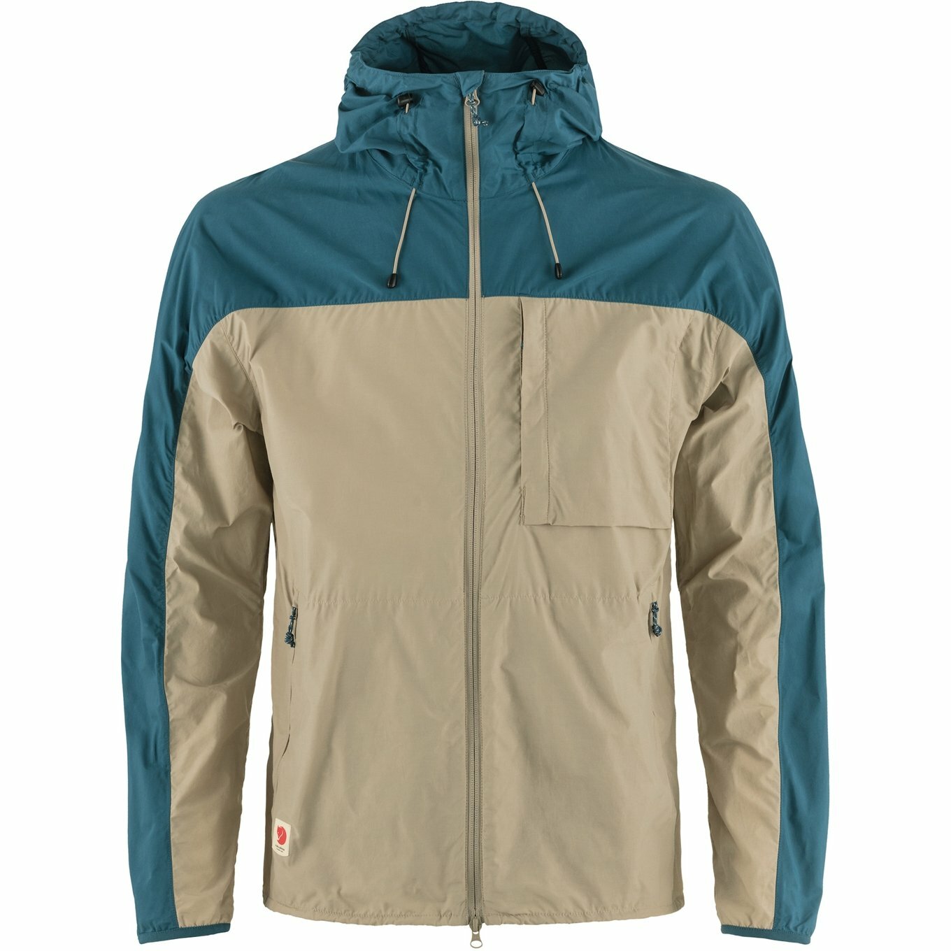 Fjallraven 瑞典北極狐 High Coast Wind Jacket M 男款 防風外套 連帽風衣夾克 F82606-118-574 化石/深海藍 [HappyOutdoor]