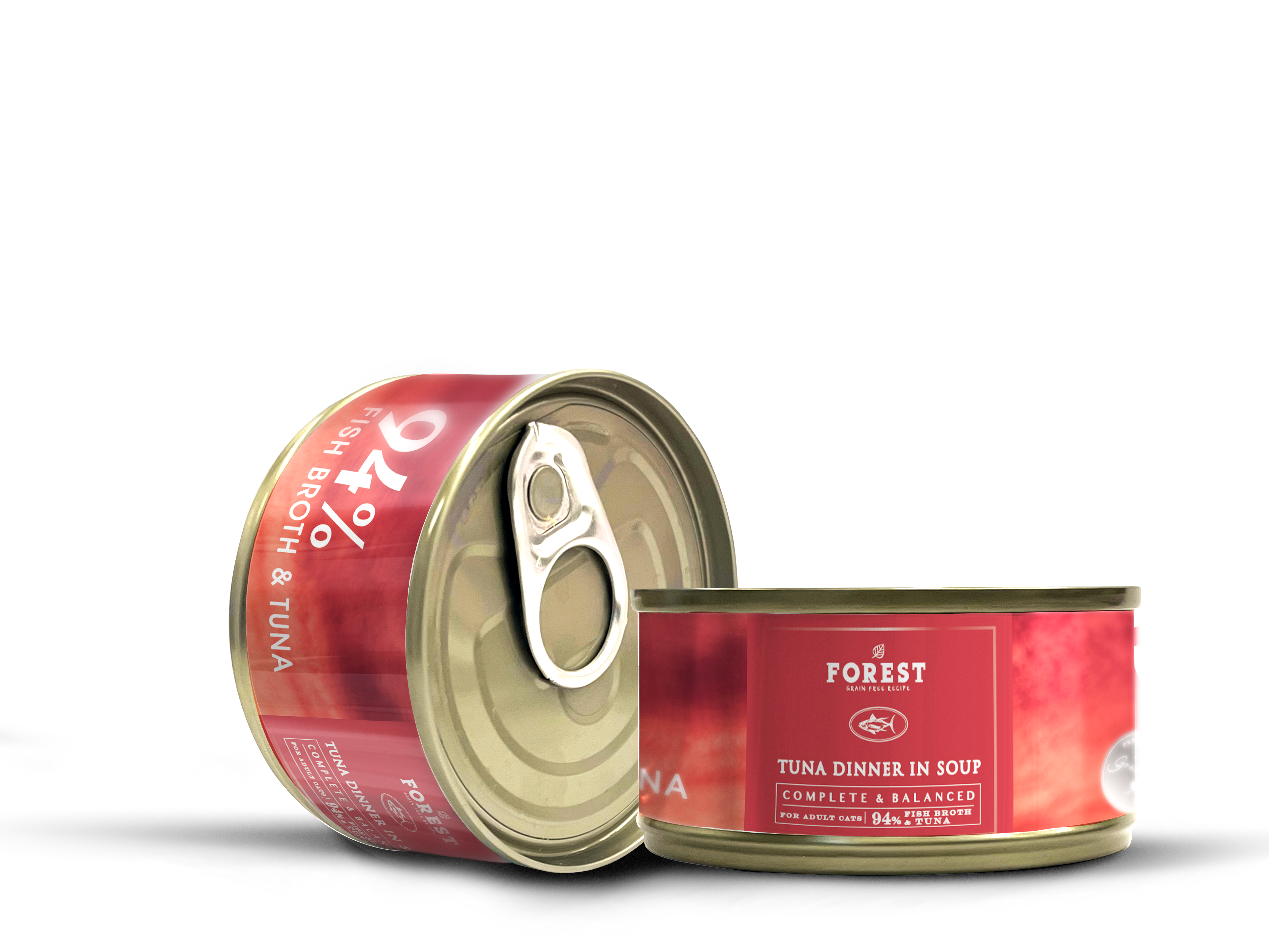 Forest森林 升級貓主食湯罐系列 94%吞拿魚+魚湯．80g