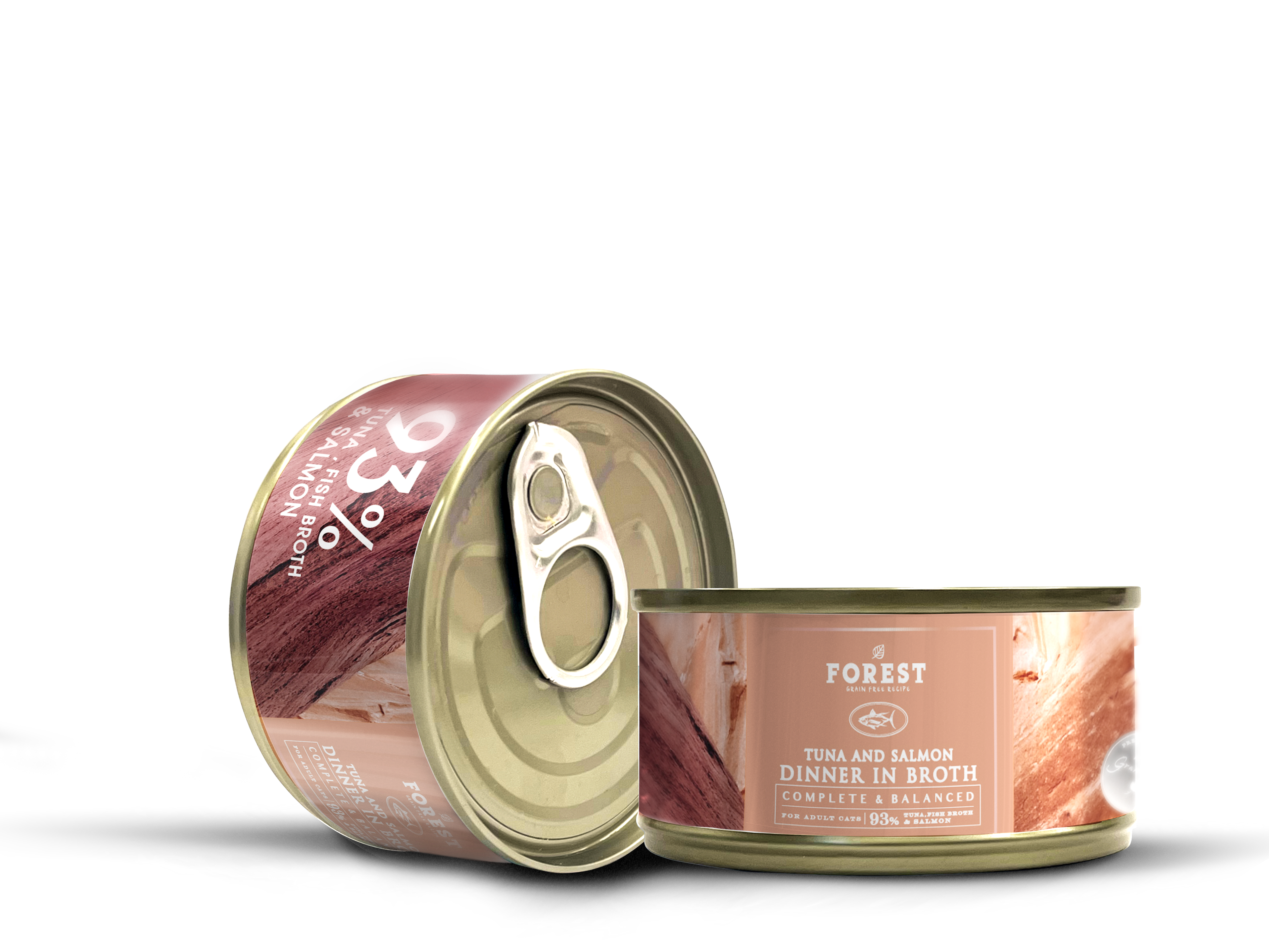 Forest森林 升級主食湯罐系列．93%吞拿魚+三文魚80g