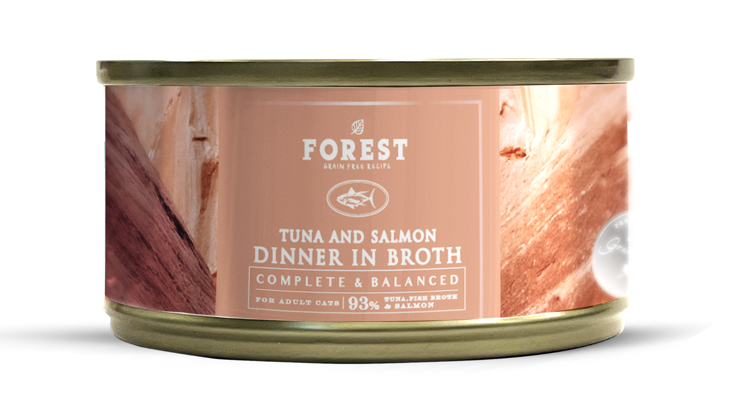 Forest森林 升級主食湯罐系列．93%吞拿魚+三文魚80g