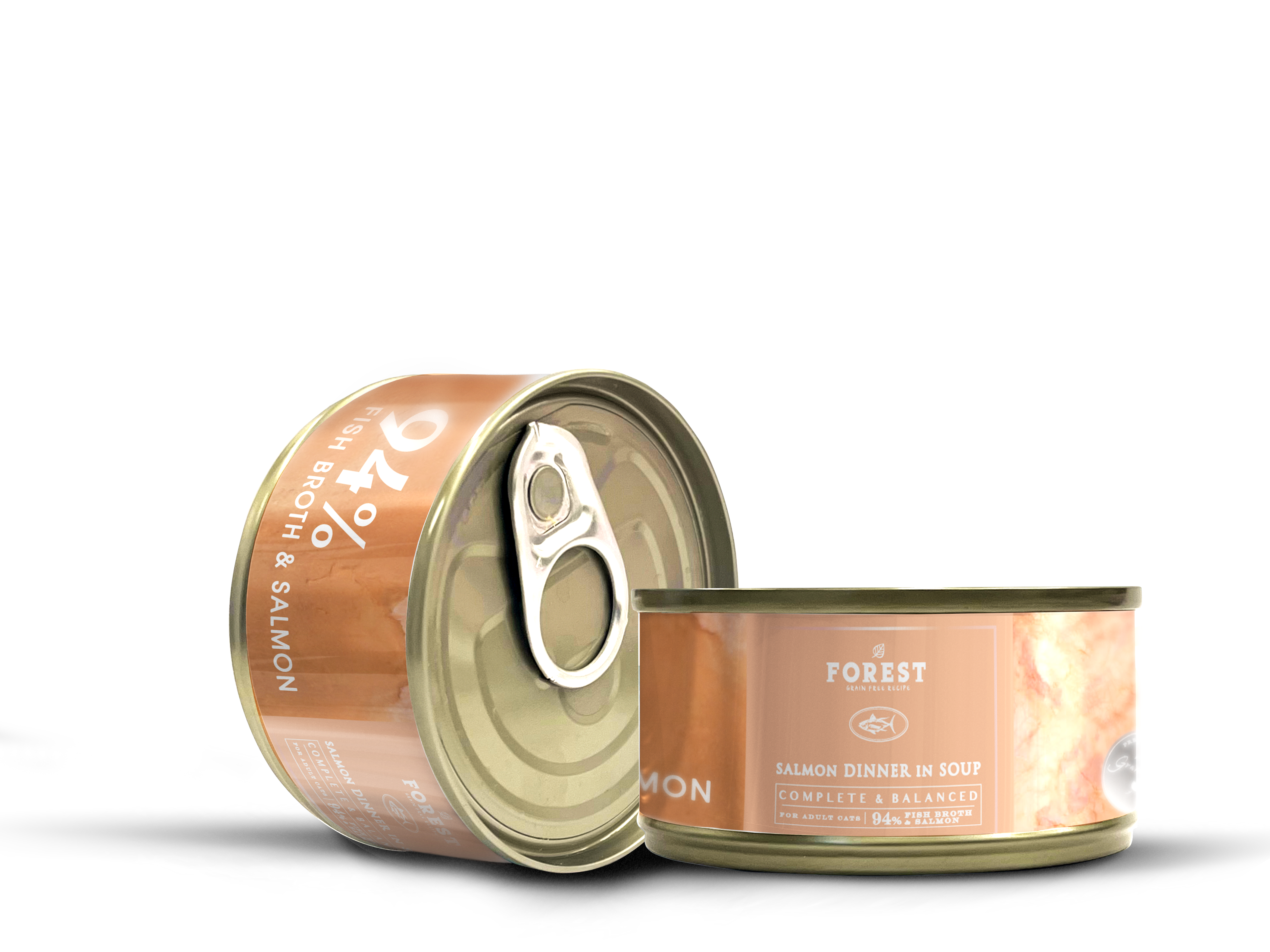 Forest森林 升級主食湯罐系列．94%三文魚+魚湯80g
