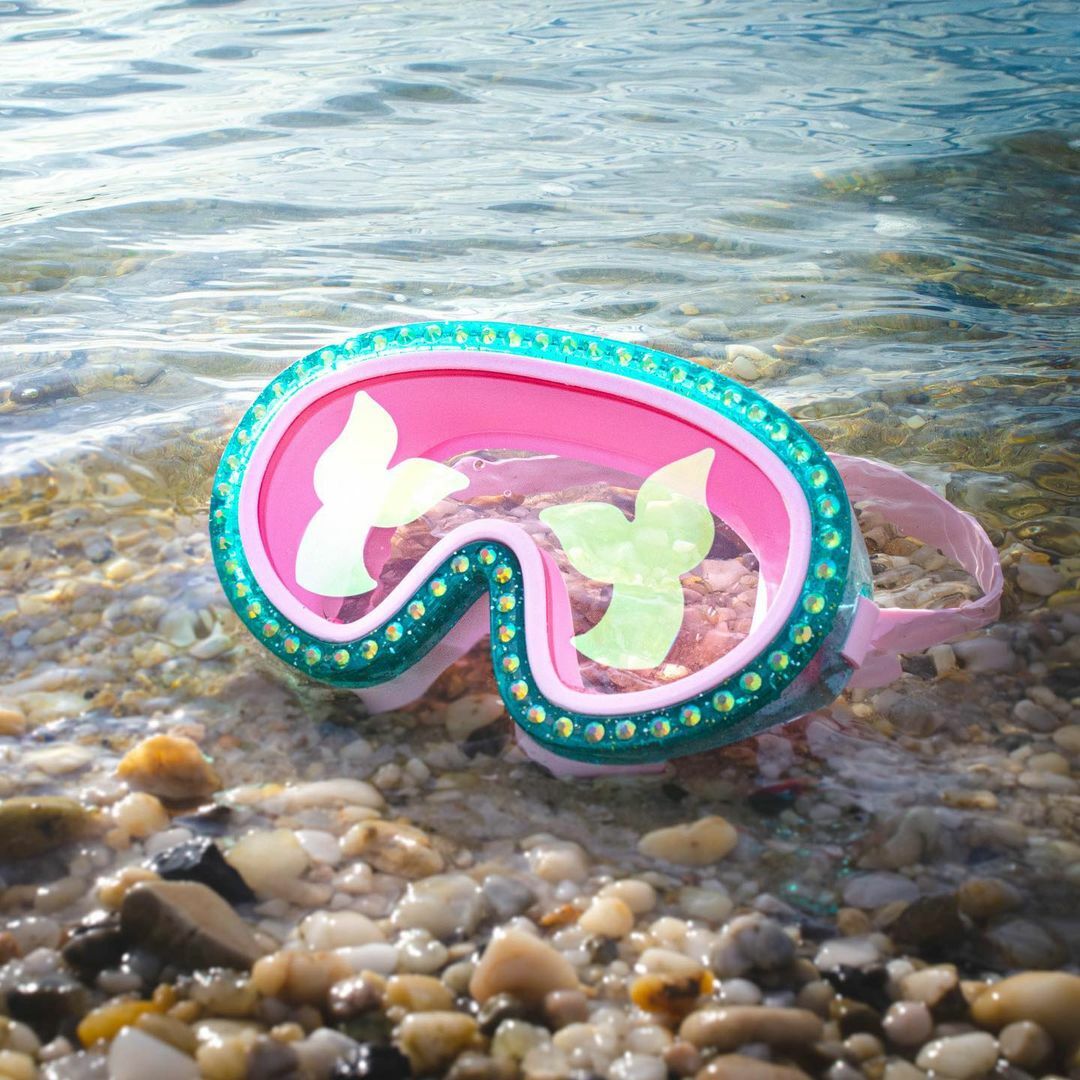 〖 Bling2o 〗珍珠粉美人魚面罩造型蛙鏡