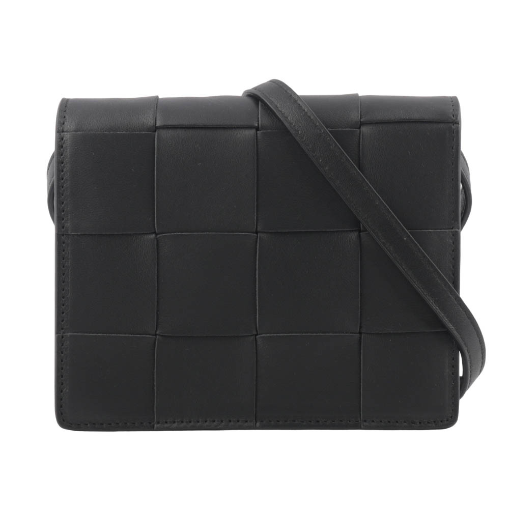 【BOTTEGA VENETA】Cassette 小羊皮編織小款斜背包