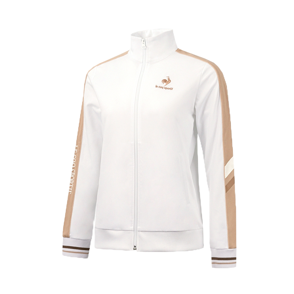 LE COQ SPORTIF 法國公雞 LWT62561 女款立領外套 (黑、白) 運動外套/舒適/復古學院風/百搭/休閒 12MX62561
