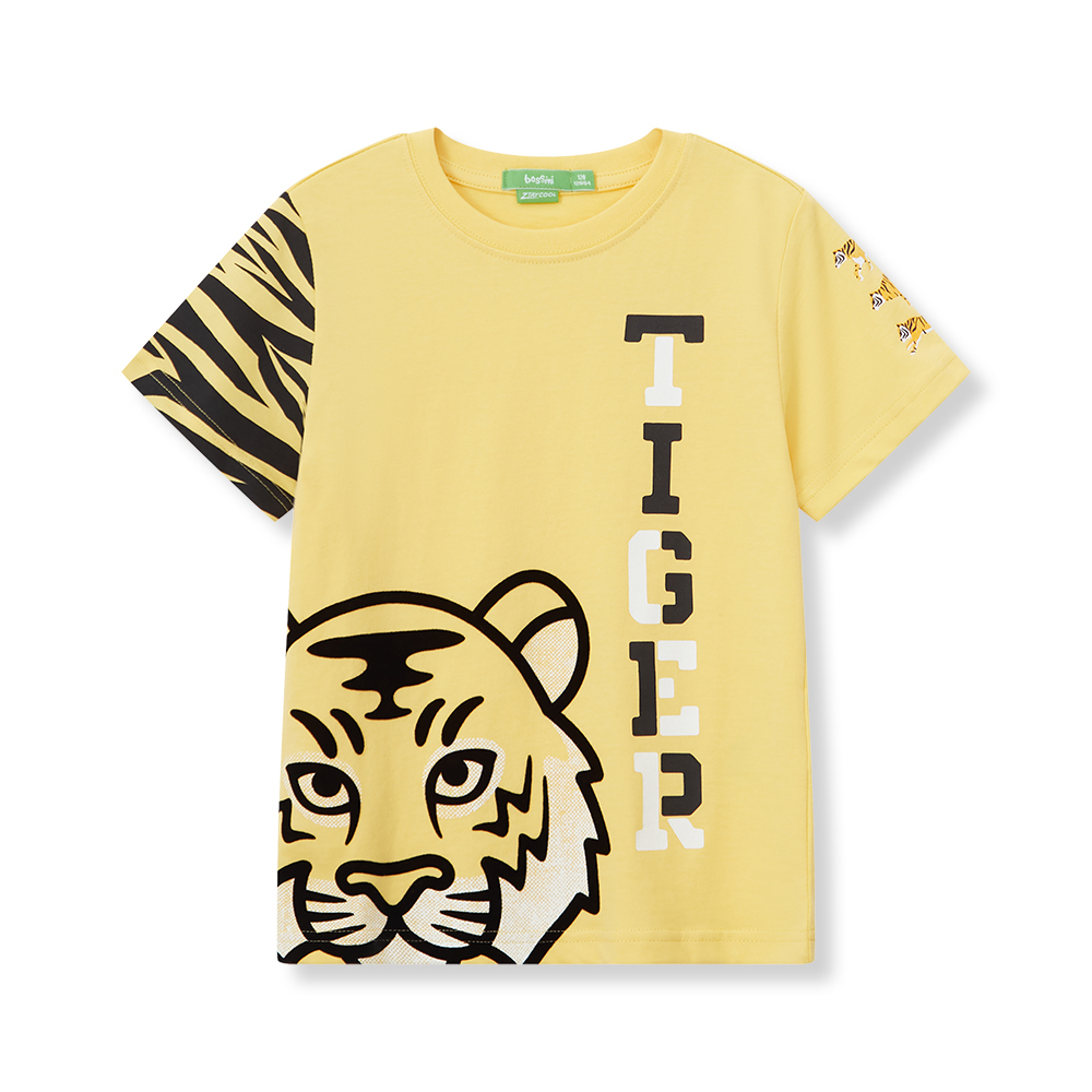 Ztay Cool 圓領短袖圖案 T 恤