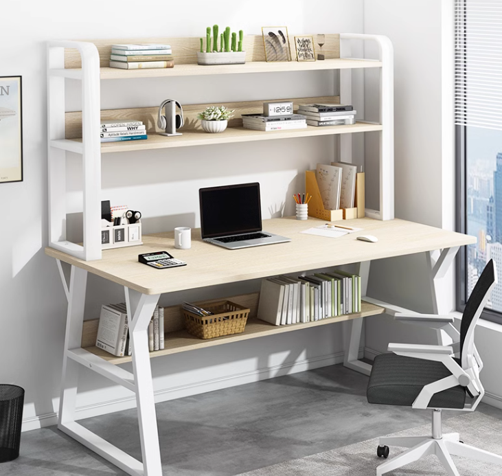 成家人文雙層鋼架書桌