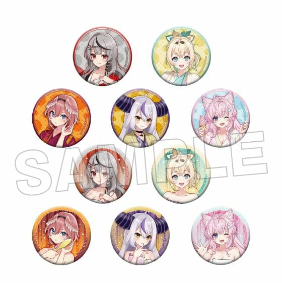 「官方代購」 Hololive x 極樂湯 第4彈  秘密結社holoX周邊 #3 襟章