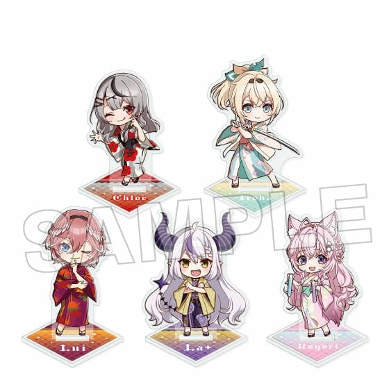 「官方代購」 Hololive x 極樂湯 第4彈  秘密結社holoX周邊 #2  Q版立牌