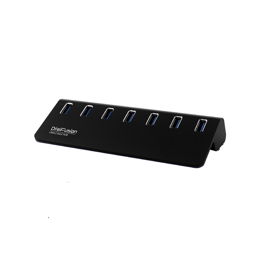 伽利略 USB3.2 Gen2 7埠 Hub 鋁合金 產品型號：H718S-BK