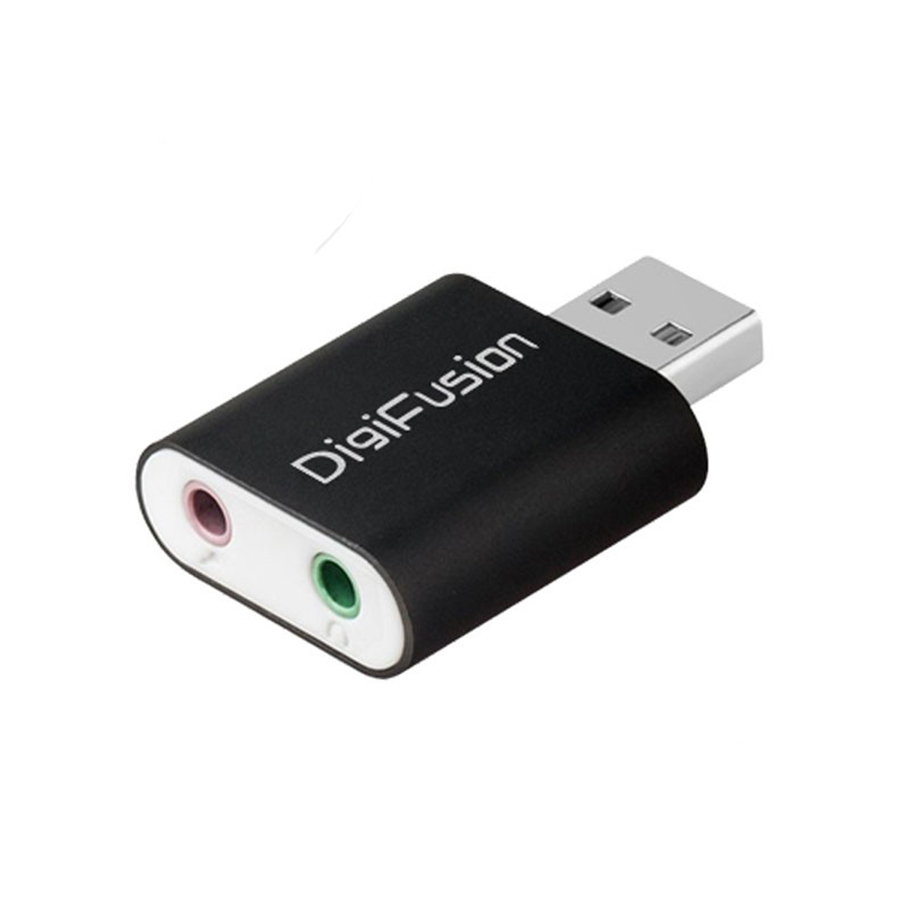 伽利略 USB2.0 鋁殼音效卡(黑色)產品型號:USB51B