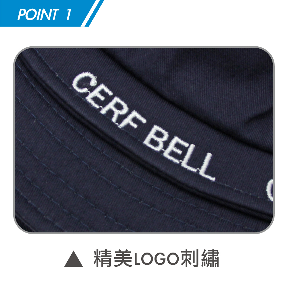 【肌涼】【Charm/優雅輕盈系列】刺繡字母滾邊漁夫帽丨7AH0003