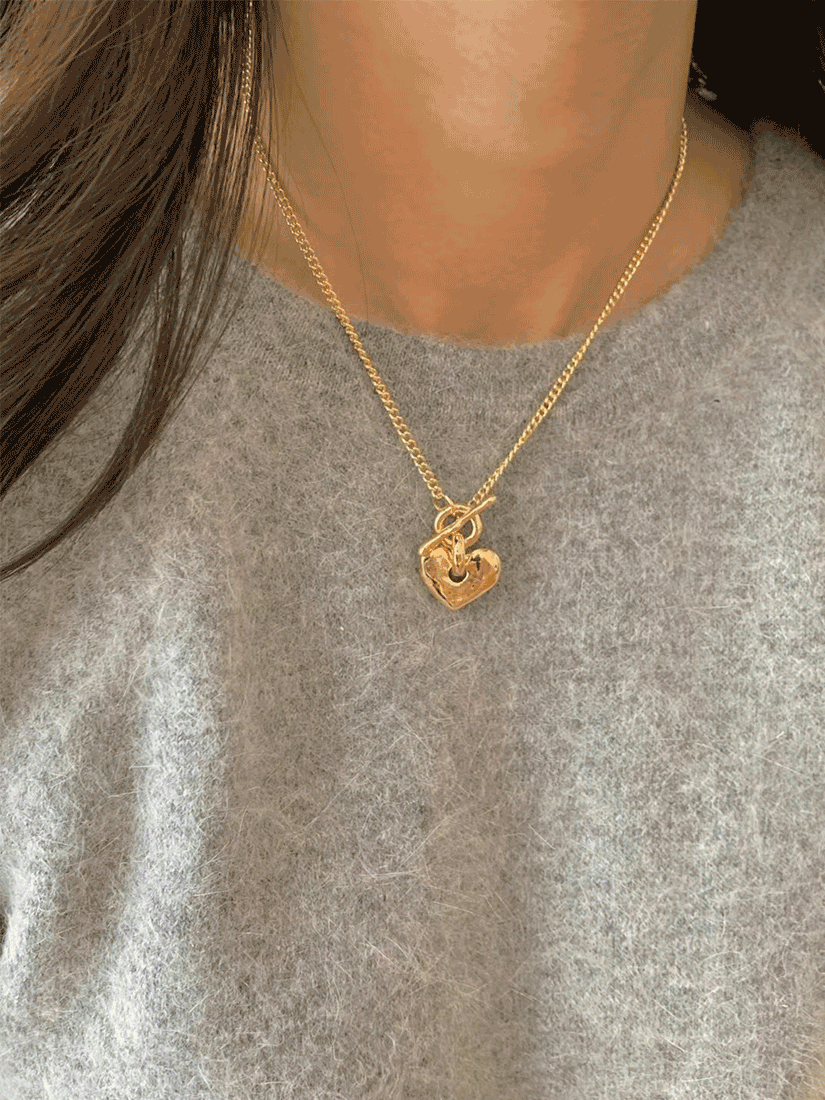 Cupid 愛心鍊條項鍊 [ 2色 ]