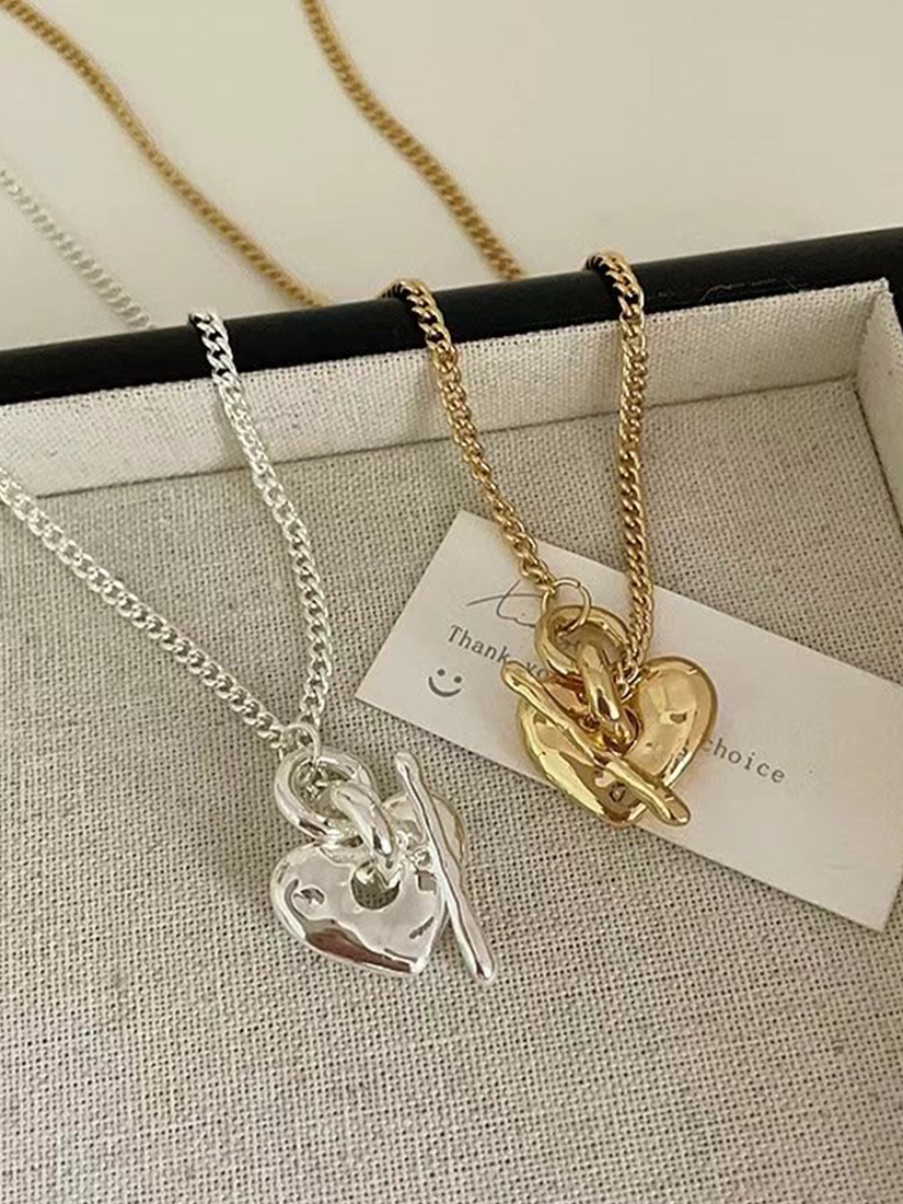 Cupid 愛心鍊條項鍊 [ 2色 ]