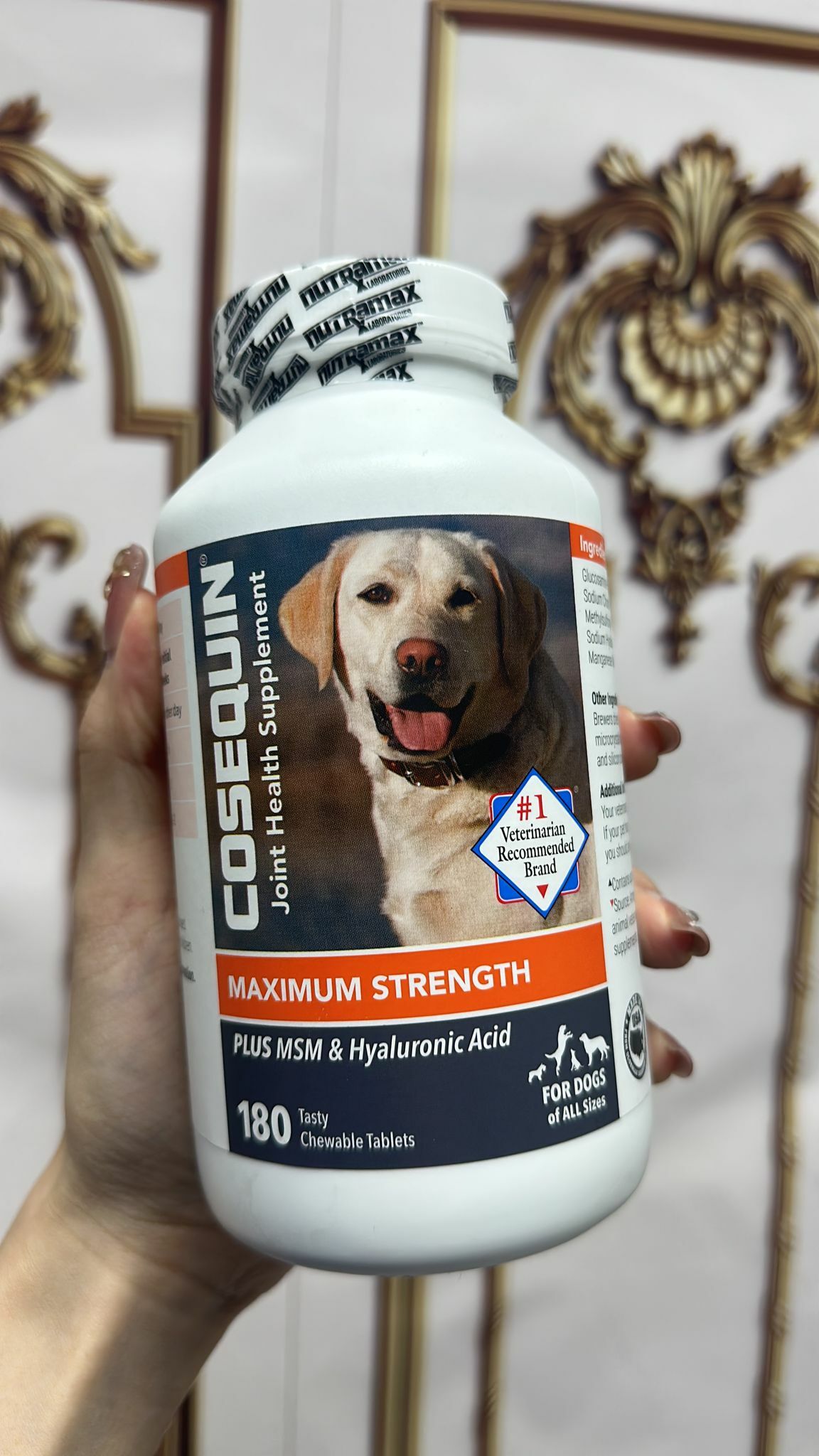 【直播】Nutramax Cosequin LL1211901犬用關節保健強效配方 (180粒)