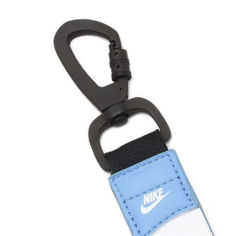 NIKE 小LOGO 鑰匙圈 吊飾 裝飾 鑰匙扣 天藍 HF3613-451 [台灣現貨]