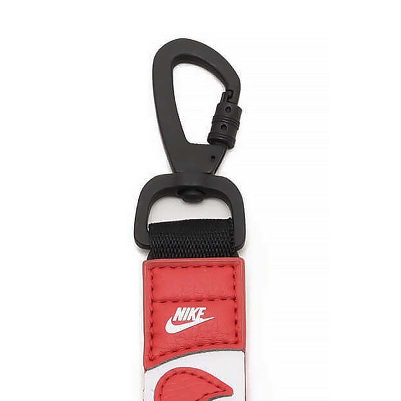 NIKE 小LOGO 鑰匙圈 吊飾 裝飾 鑰匙扣 紅 HF3613-642 [台灣現貨]