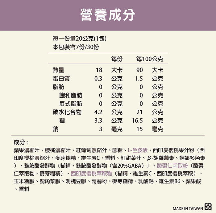 【GABA夜寧凍】30入/盒|速果益