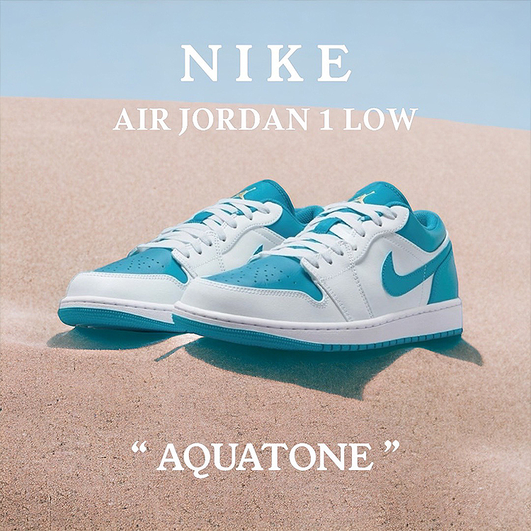Air Jordan 1 Low Aquatone 反轉白藍 553558-174