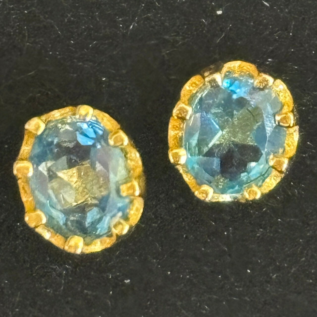 T405水藍托帕石耳環