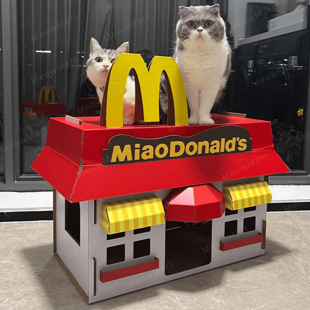 喵當勞貓抓板貓屋