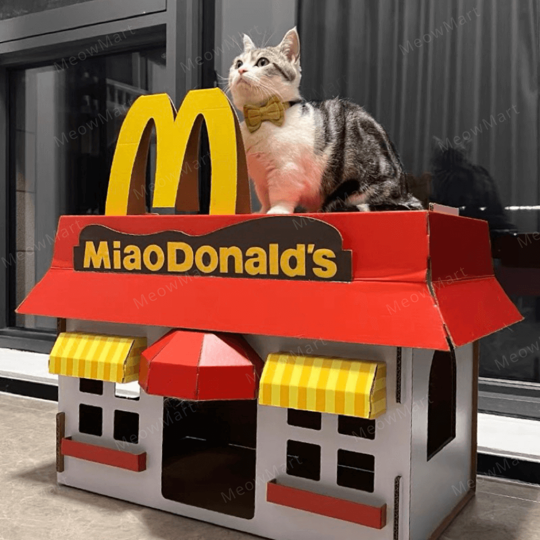 喵當勞貓抓板貓屋