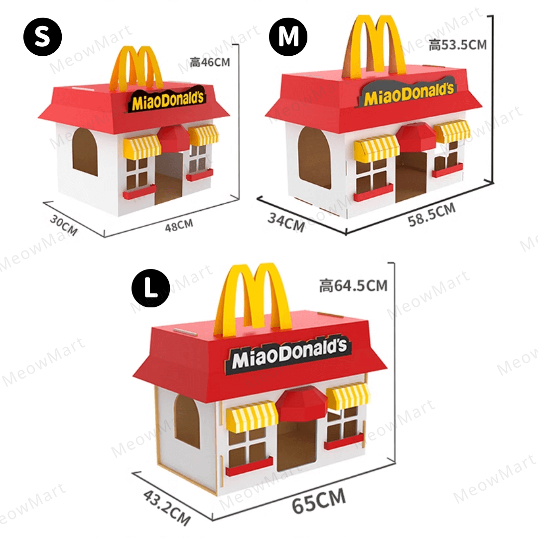 喵當勞貓抓板貓屋