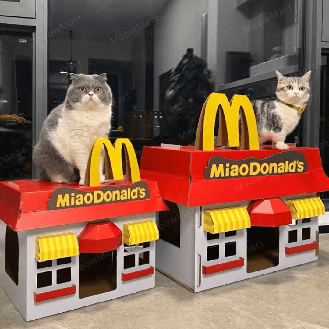 喵當勞貓抓板貓屋
