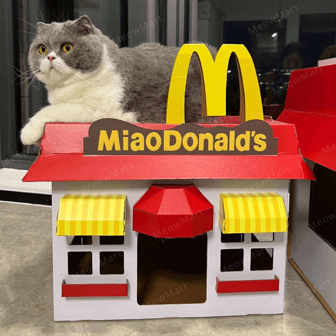 喵當勞貓抓板貓屋