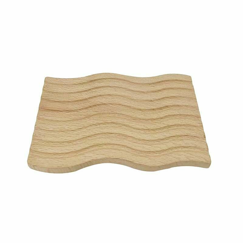 木製擺飾盤/波浪形