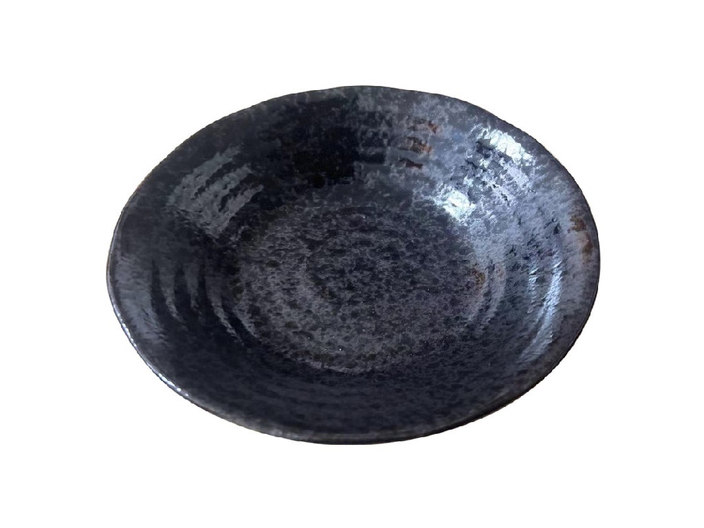 輕量天目淺缽/17x4cm