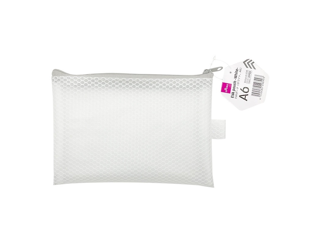 A6 EVA收納袋/白 18.5x13x0.4cm