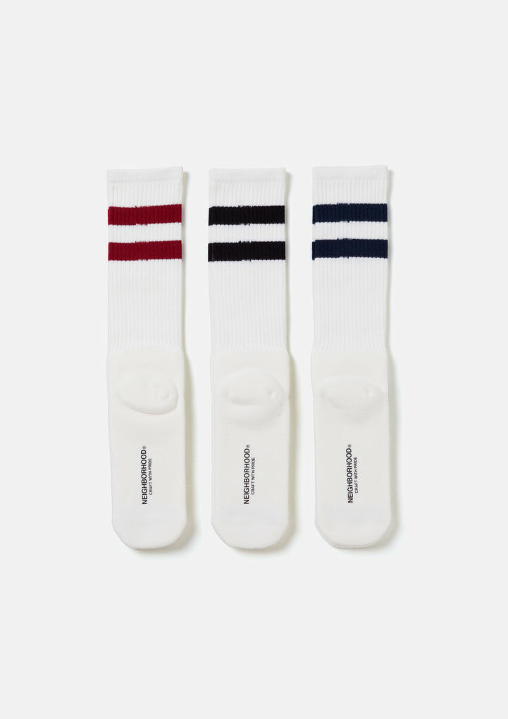 2024SS NEIGHBORHOOD CLASSIC 3PAC SOCKS 長襪 襪子 三雙一包 現貨
