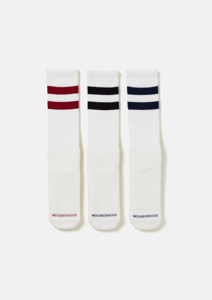 2024SS NEIGHBORHOOD CLASSIC 3PAC SOCKS 長襪 襪子 三雙一包 現貨