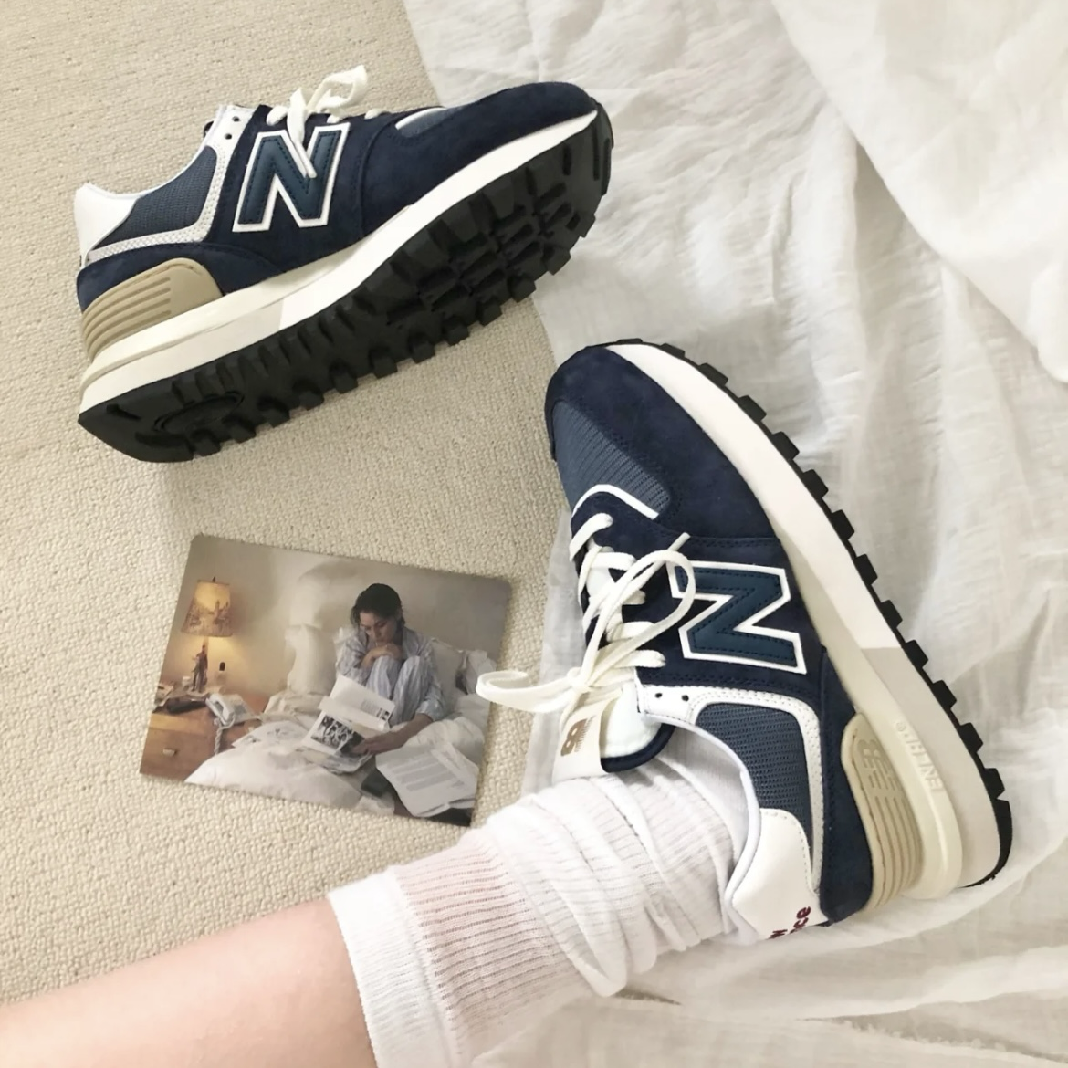 New Balance 574 Legacy 藏青藍 海軍藍 焦糖 牛奶糖 復古休閒鞋