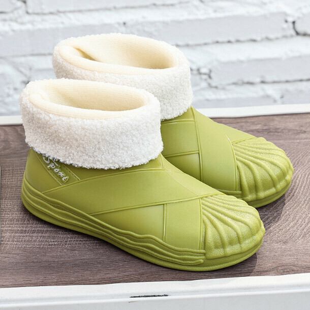 Short non-slip platform water shoes (green XD528-plus white yarn-要選大1碼) (shoe code: 36/37/38/39/40) (下單後聯絡客客袺認袼)