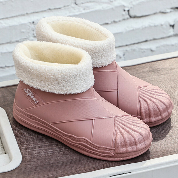 Short non-slip platform water shoes (rose red XD528-plus white silk-要選大1碼)(shoe code:36/37/38/39/40)(下單後聯絡客客袺認袼)