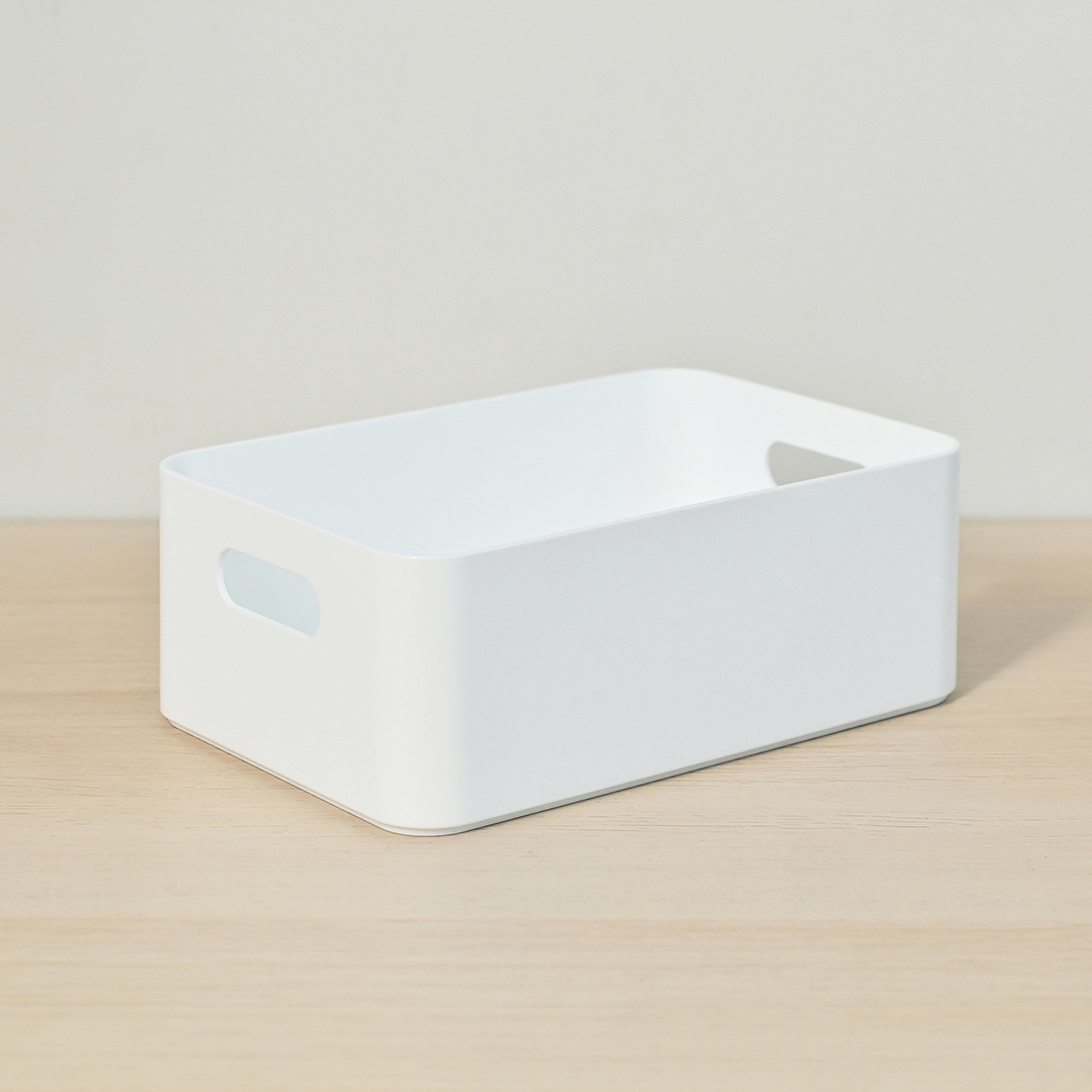 堆疊式收納盒/白 15.2x8.3x21.5cm