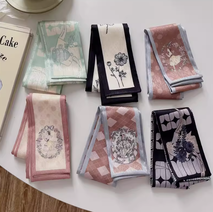 [2 FOR RM10] Vintage Floral Silk Scarf