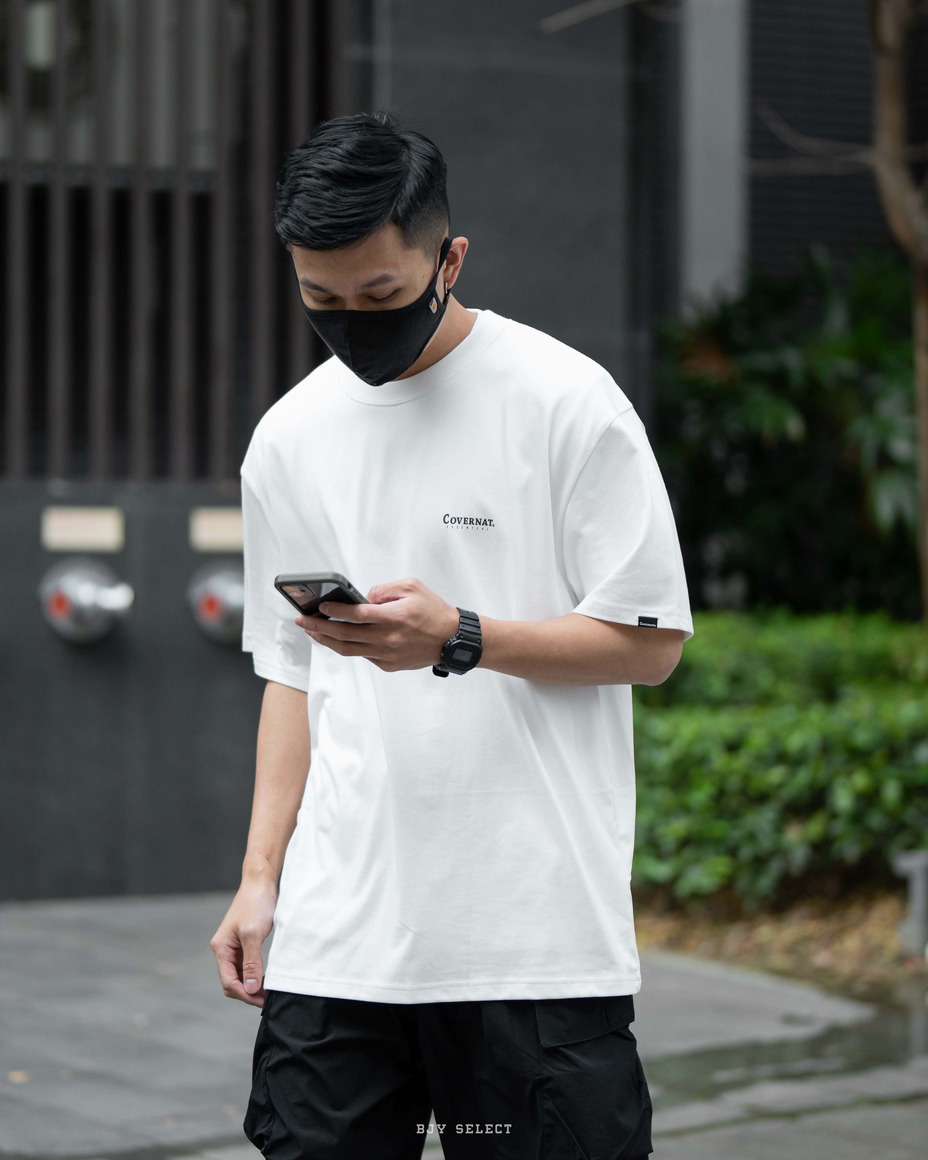 #現貨 韓國限定 Covernat 基本LOGO 短袖 黑白兩件組