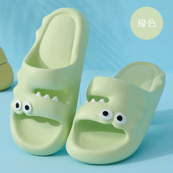 Cartoon anti-slip-like cool slippers【綠色】【36-41碼】【下單後聯關customer service 確認袼】