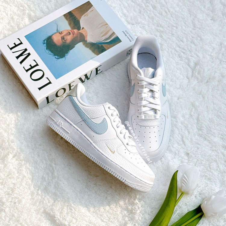 Nike Air Force 1 Low 冰藍 雙勾 藍白 小勾 HF0022-100