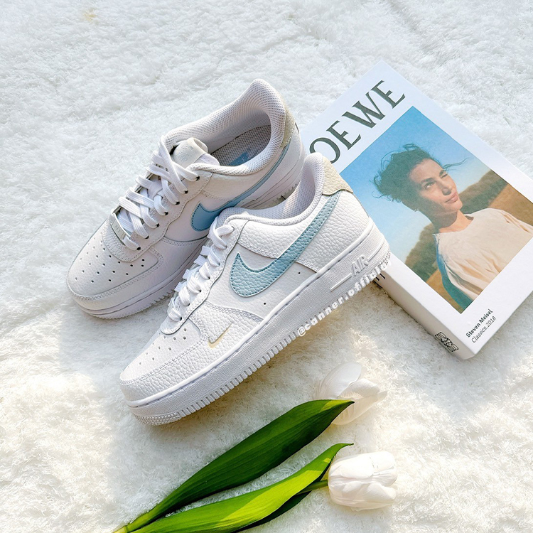 Nike Air Force 1 Low 冰藍 雙勾 藍白 小勾 HF0022-100