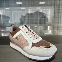 [S] MICHAEL KORS WILMA TRAINER SUEDE,SOFT PINK, 49T0WIFS1S-SOFT PINK (SMK884)